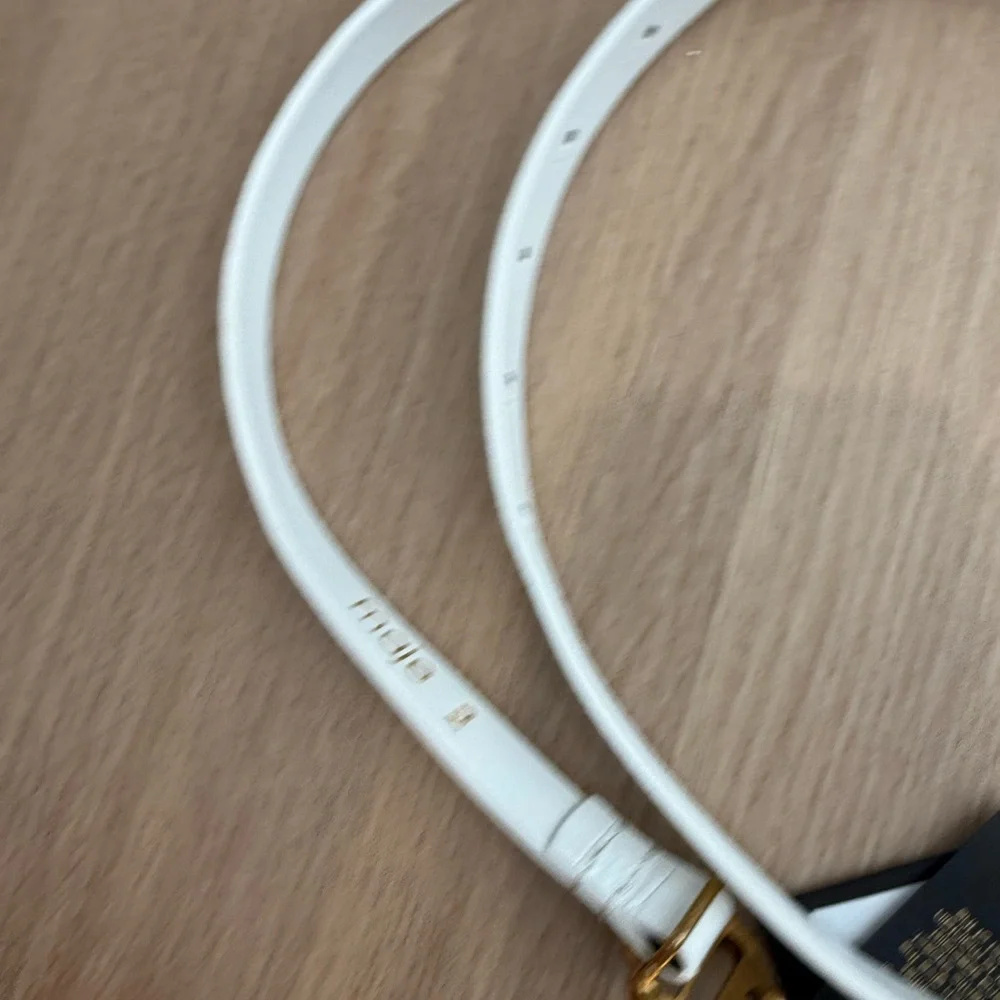 Maje Ivory Belt with Gold-Tone Buckle - Picture 3 of 4